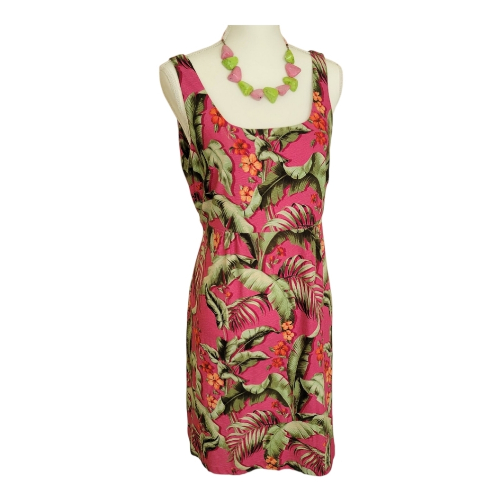Tommy Bahama Beau Jardin Tropical Print Sleeveless Dress
